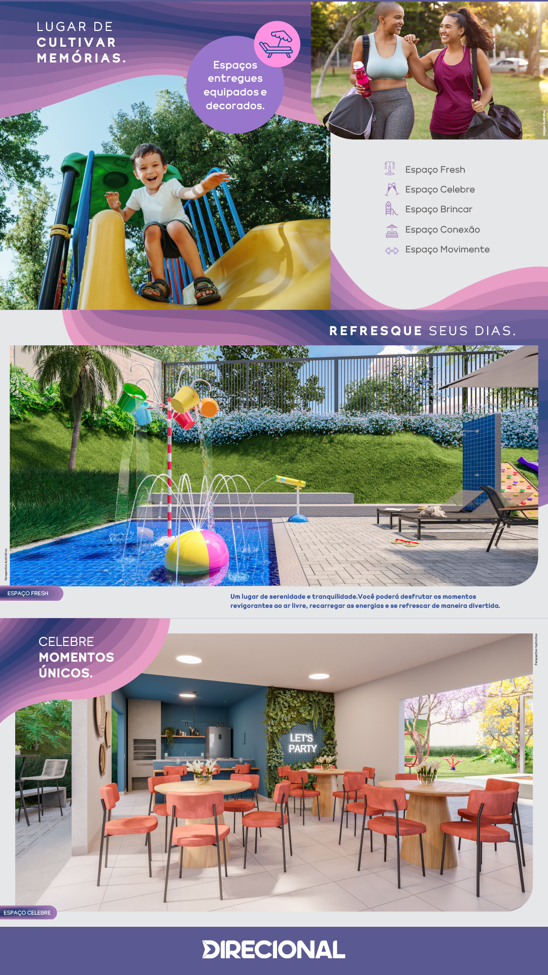 Implantação e facilidades do Solo Residencial